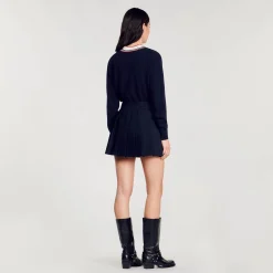 Mulheres Sandro Paris Saia Curta Plissada