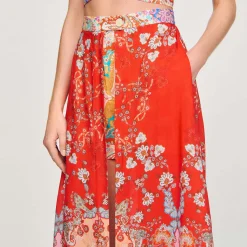 Mulheres Sandro Paris Saia Longa Trompe L'Oeil