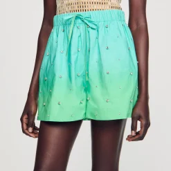 Mulheres Sandro Paris Shorts Com Strass