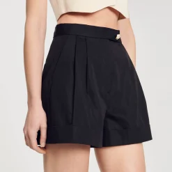 Mulheres Sandro Paris Shorts De Gabardina