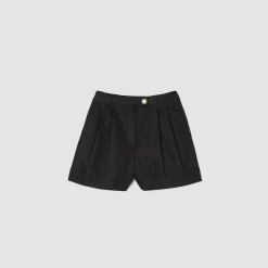 Mulheres Sandro Paris Shorts De Gabardina