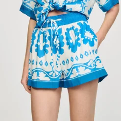 Mulheres Sandro Paris Shorts Largos E Estampados