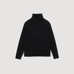 Homem Sandro Paris Sueter De Gola Alta De La E Caxemira