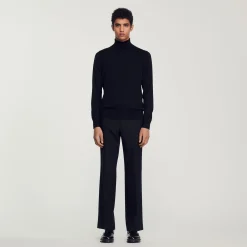 Homem Sandro Paris Sueter De La Com Gola Alta