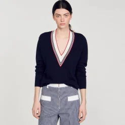 Mulheres Sandro Paris Sueter De La E Caxemira