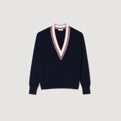 Mulheres Sandro Paris Sueter De La E Caxemira