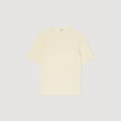 Homem Sandro Paris T-Shirt De Malha Felpuda