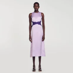 Mulheres Sandro Paris Vestido De Cetim