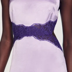 Mulheres Sandro Paris Vestido De Cetim