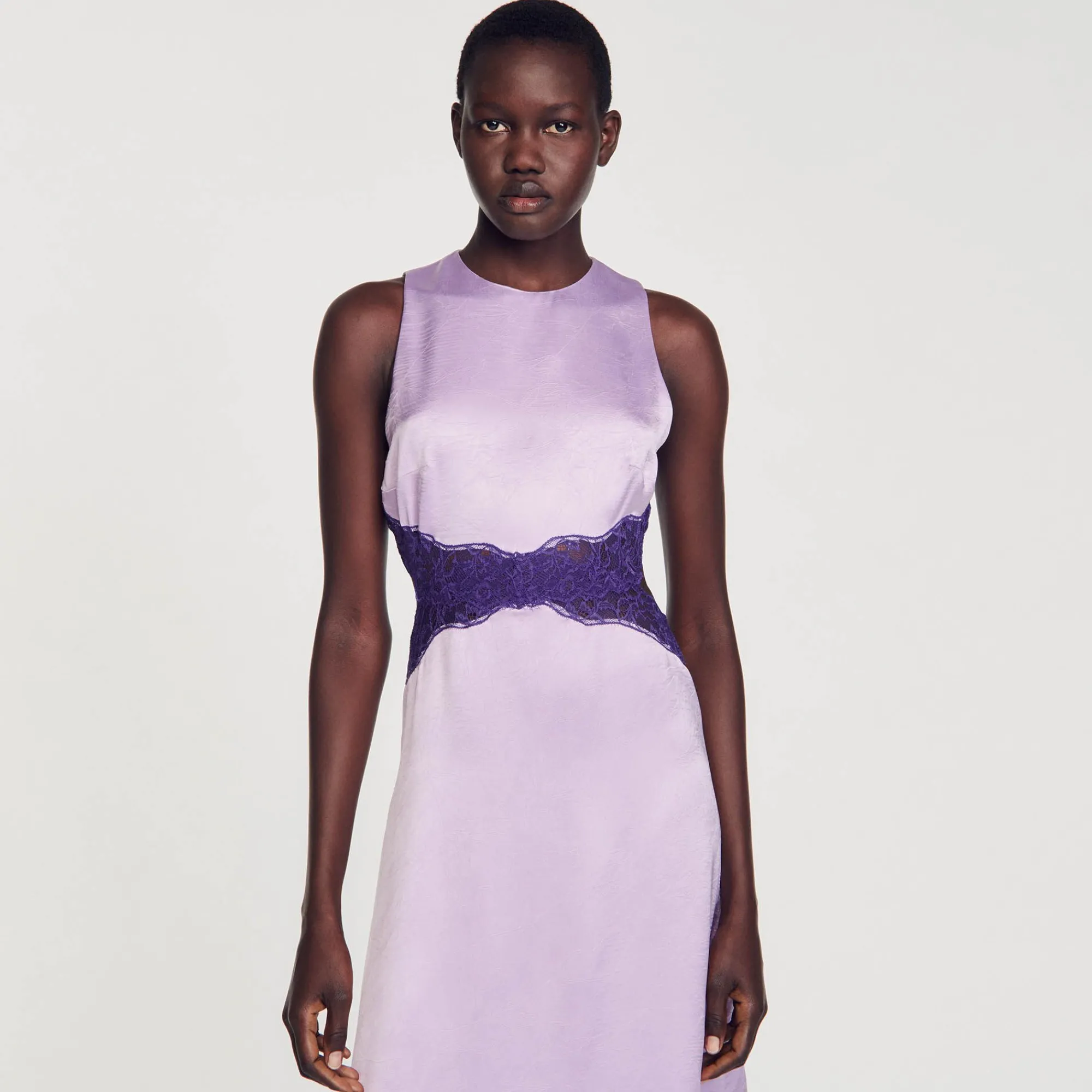 Mulheres Sandro Paris Vestido De Cetim