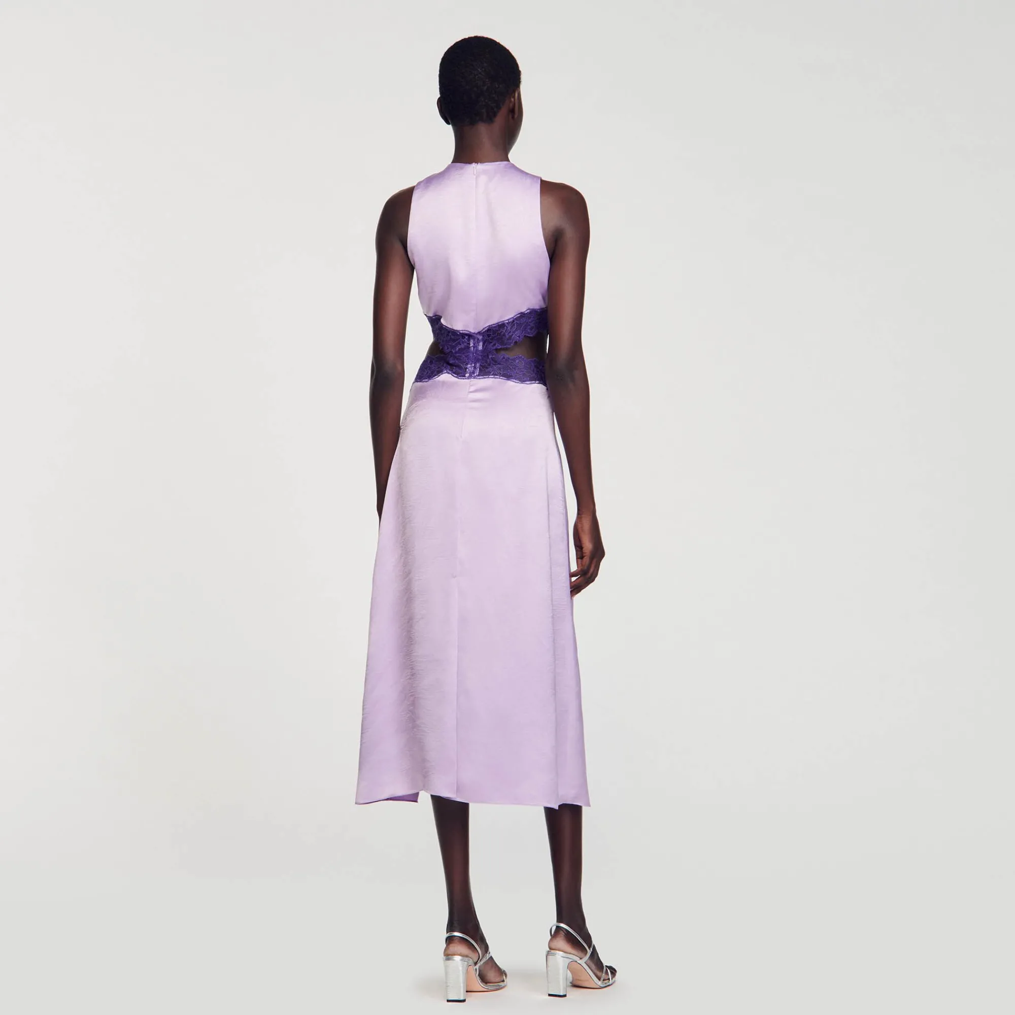 Mulheres Sandro Paris Vestido De Cetim