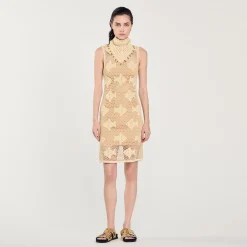 Mulheres Sandro Paris Vestido De Malha