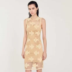Mulheres Sandro Paris Vestido De Malha