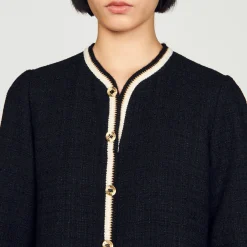 Mulheres Sandro Paris Vestido De Tweed