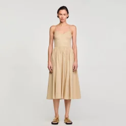 Mulheres Sandro Paris Vestido Espartilho