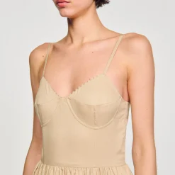 Mulheres Sandro Paris Vestido Espartilho