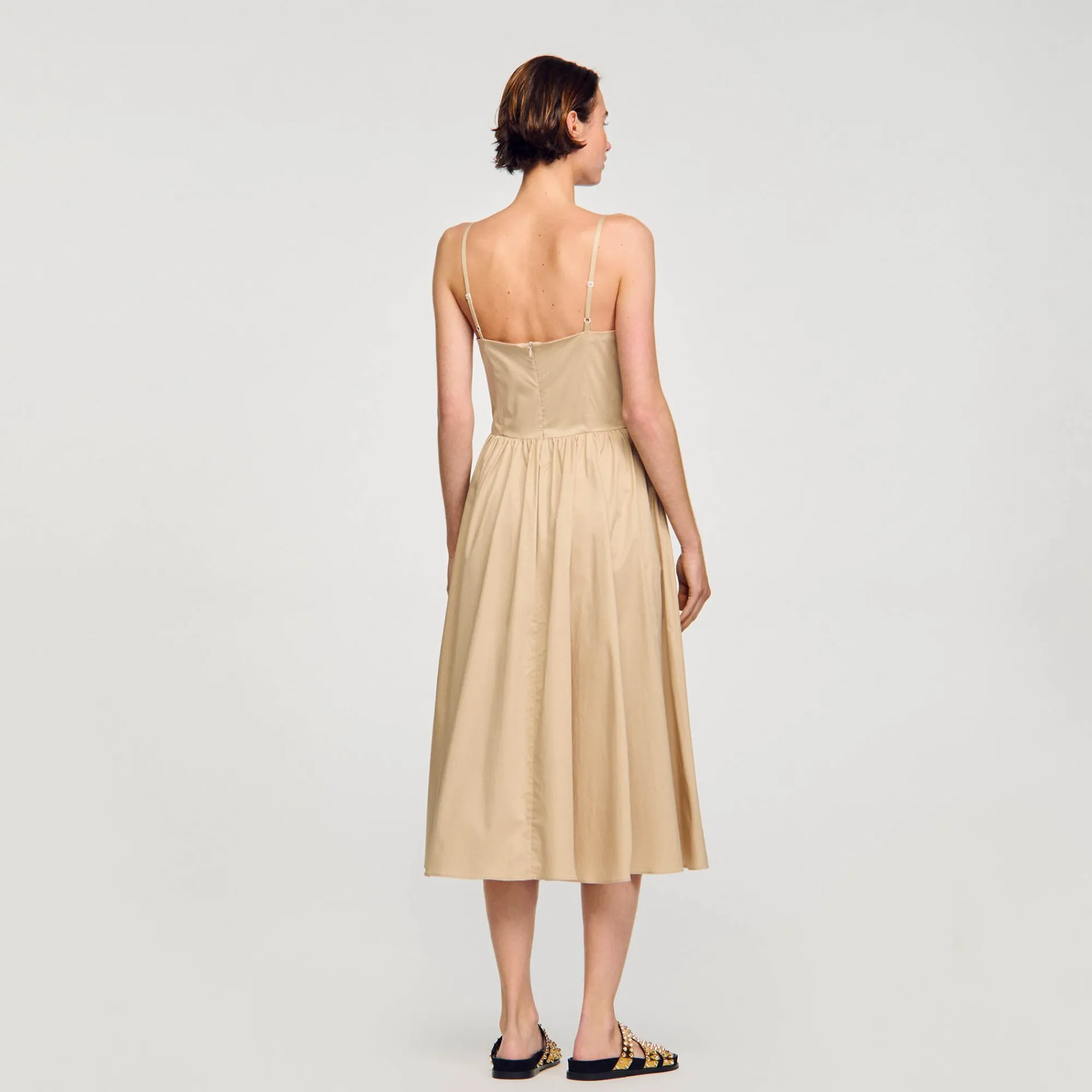 Mulheres Sandro Paris Vestido Espartilho