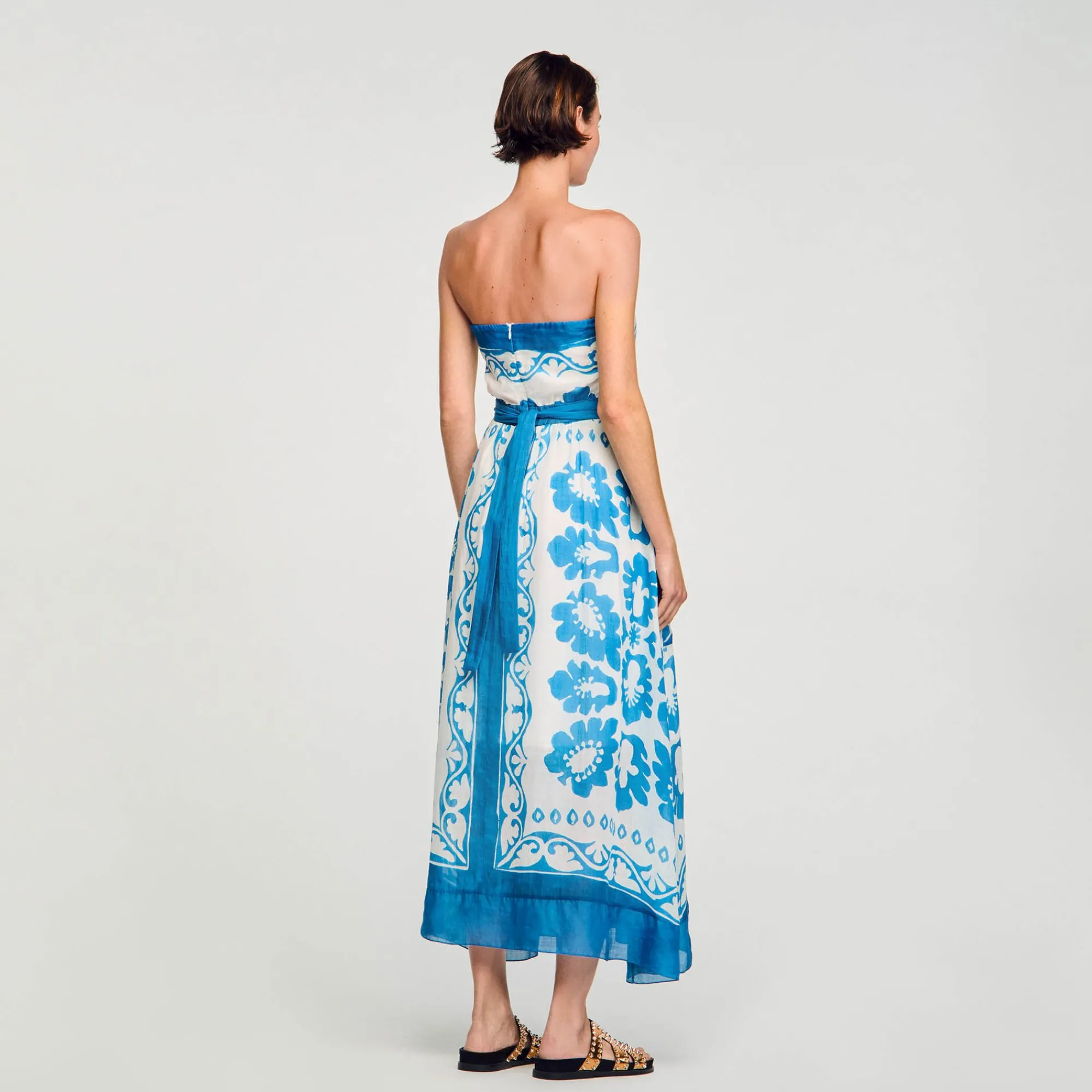 Mulheres Sandro Paris Vestido Sem Alcas